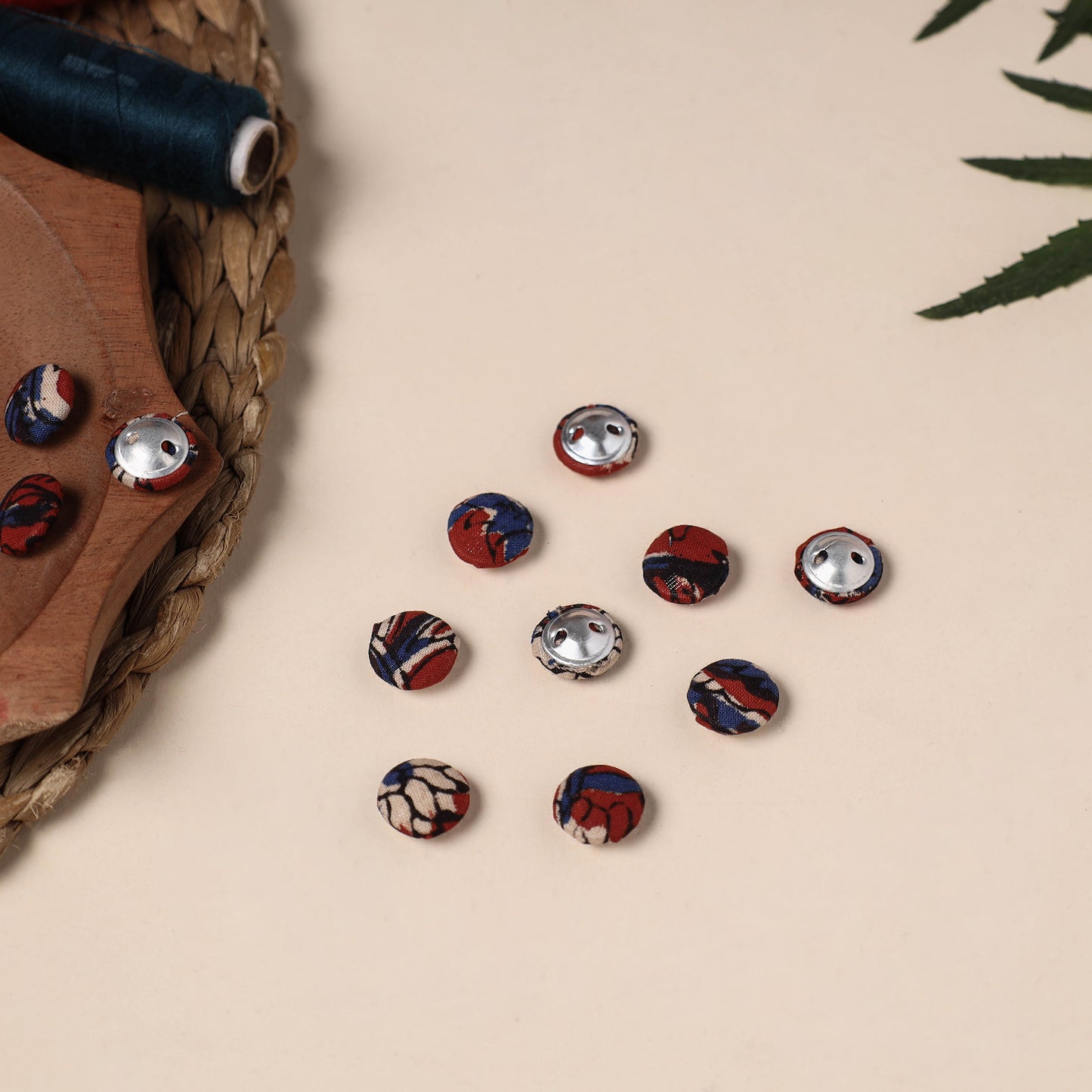  Buttonbaaz Handmade Fabric Button Small 