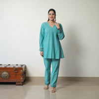 Green - Jacquard Cotton Co-Ord Set 06