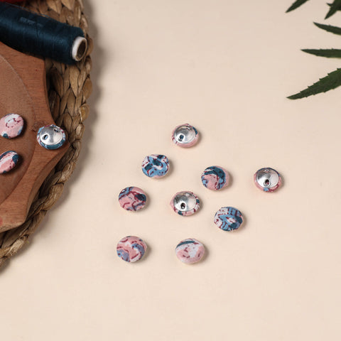 1.5cm Buttonbaaz Handmade Fabric Button Small (Set of 12) main image 1