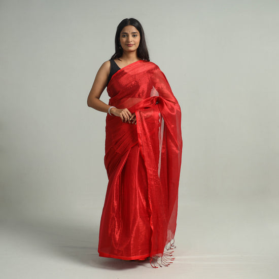 Bengal Fine Tissue Zari Saree 04