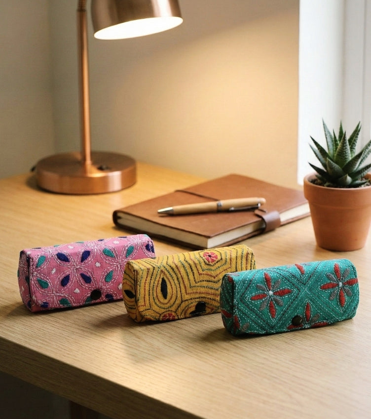 Kantha Spectacle Cases