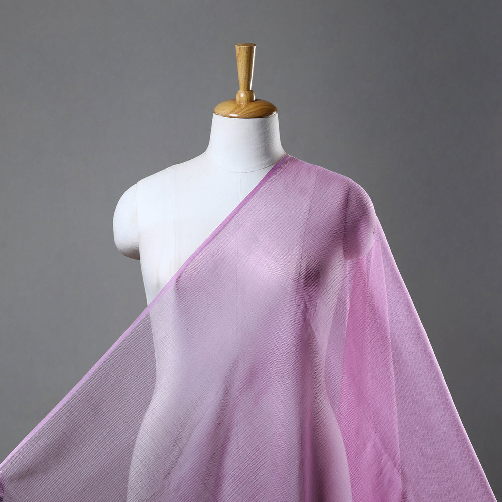 Purple - Pink - Plain Weaving Kota Doria Cotton Fabric 23