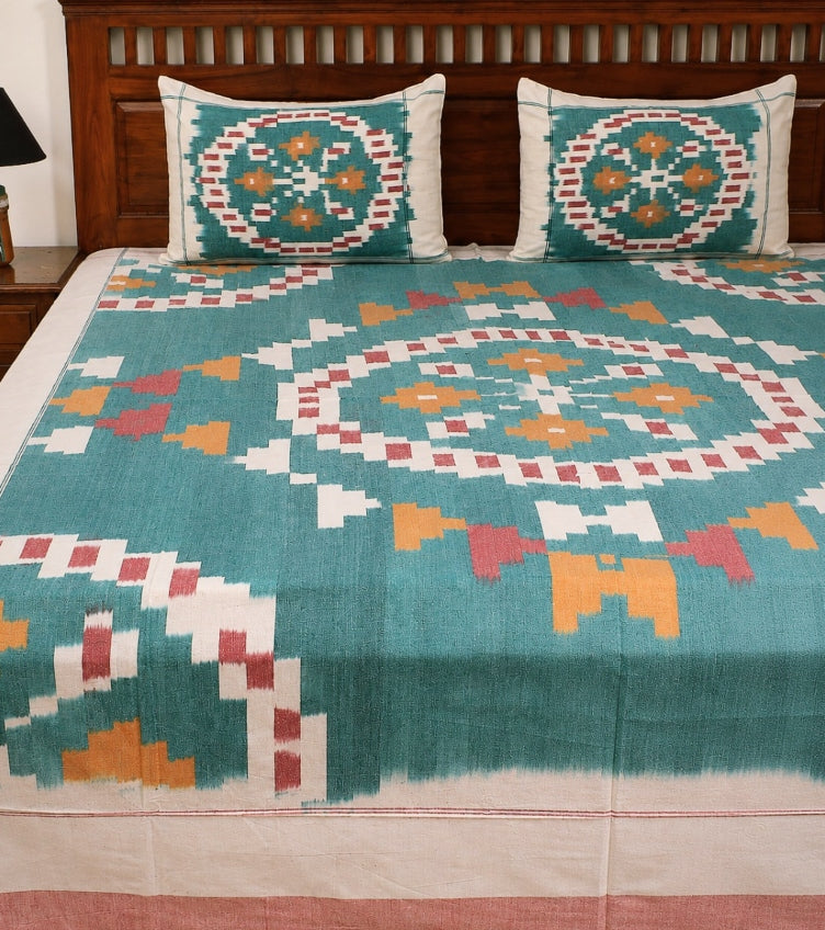 Pochampally Ikat Bedsheets