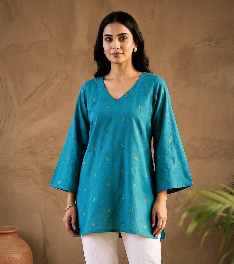 Jacquard Cotton Kurtas