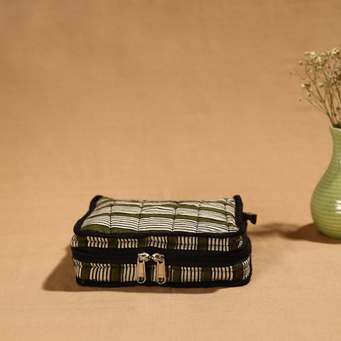 Multicolor Handmade Cotton Jewelry Bag - 4 Pockets