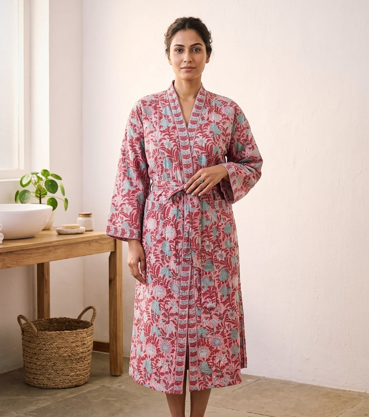 Sanganeri Bath Robes