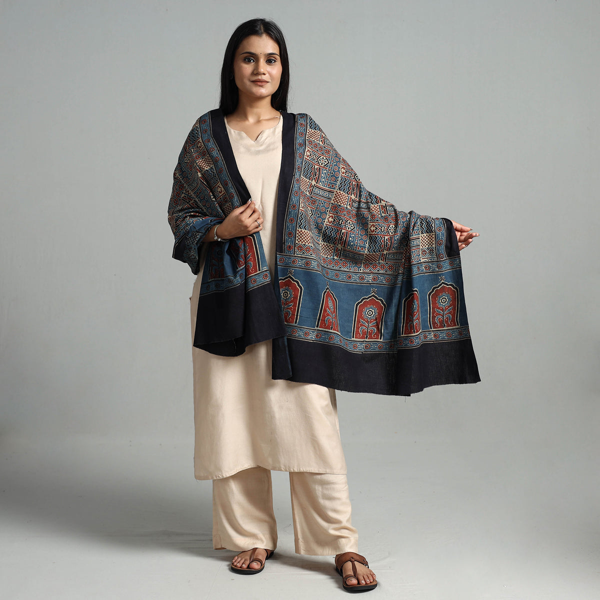 Ajrakh Dupatta