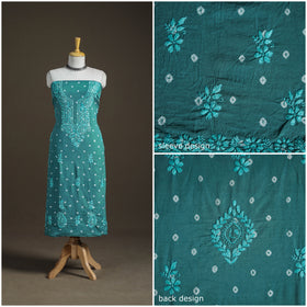 Lucknowi Chikankari Hand Embroidered Cotton Unstitched Kurta Material (2.5M) 01
