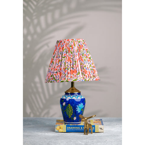 Muticolour Sanganeri Block Print Empire Lampshade