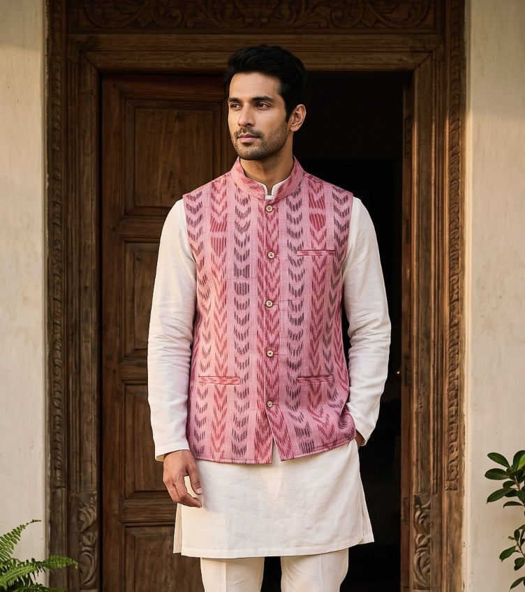 Sambalpuri Ikat Nehru Jackets