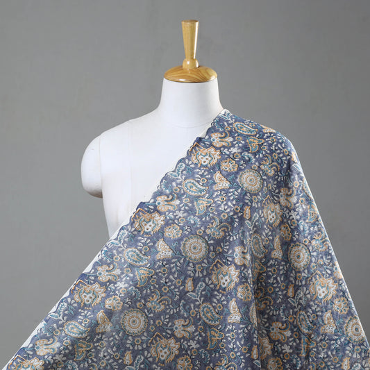 Sanganeri Block Print Chanderi Silk Fabric 08