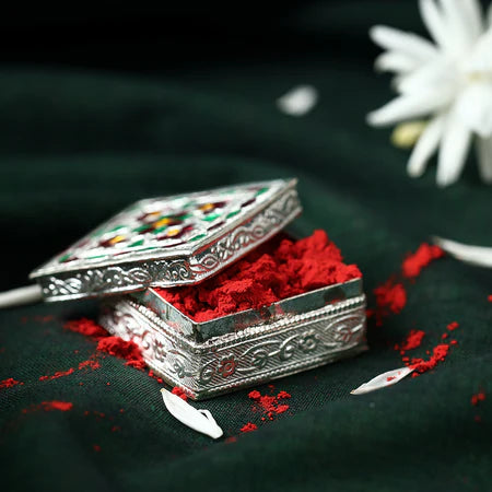 Silver Sindoor Box