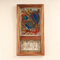 Mayuraka - The Madhubani Peacock Wall Art Frame