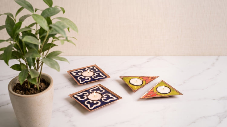 Handcrafted Copper Enamel Home Decor Items by Ekibeki