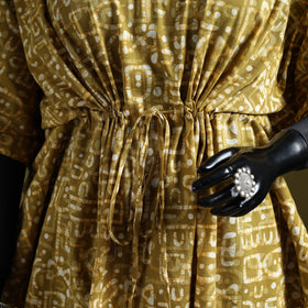 Hand batik cotton medium kaftan 31 - handcrafted