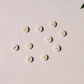 1cm hand carved bone clothing button (set of 10) 20