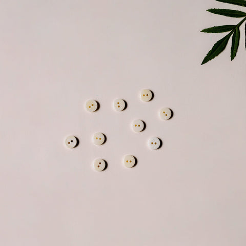 1cm hand carved bone clothing button (set of 10) 20