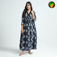 block printed cotton dress