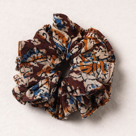   Kalamkari Block Printed Cotton Elastic Rubber Band/Scrunchie 