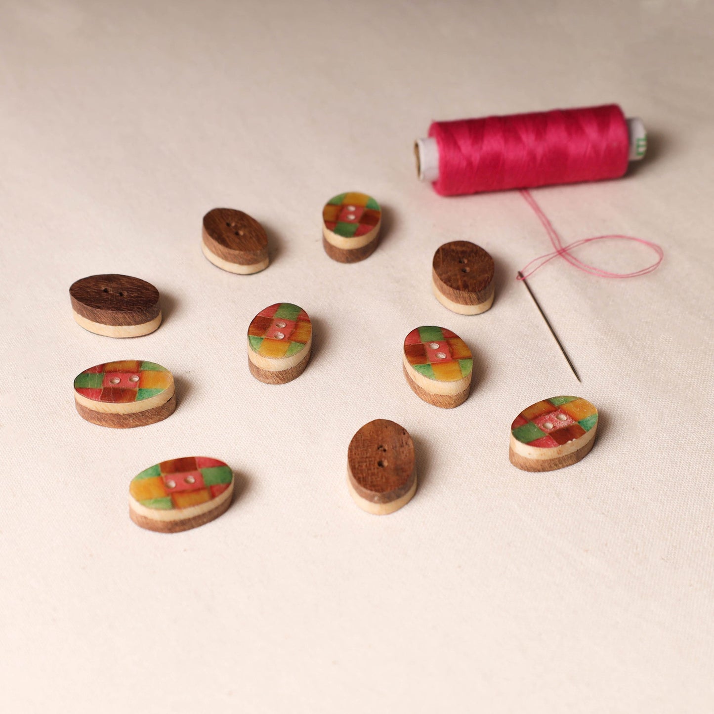 2.2cm Handmade Sambhal Clothing Button (Set of 10)