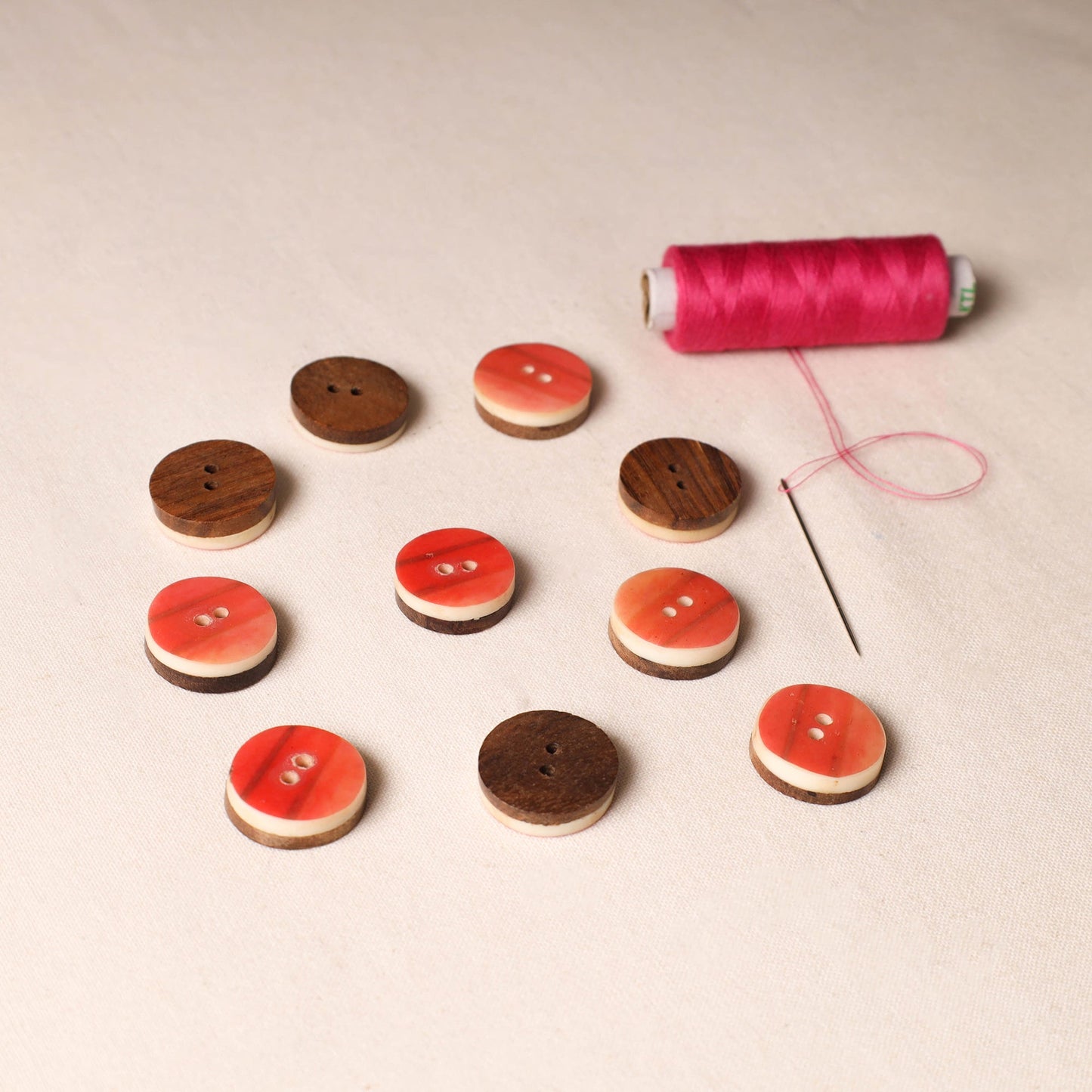 2.2cm Handmade Sambhal Clothing Button (Set of 10)