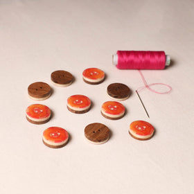 2.3cm Handmade Sambhal Clothing Button (Set of 10) 