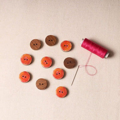 2.3cm Handmade Sambhal Clothing Button (Set of 10) 