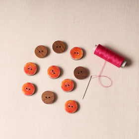 2.3cm Handmade Sambhal Clothing Button (Set of 10) 