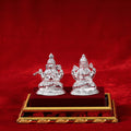  Silver Laxmi and Ganesh Idol (Medium) l 