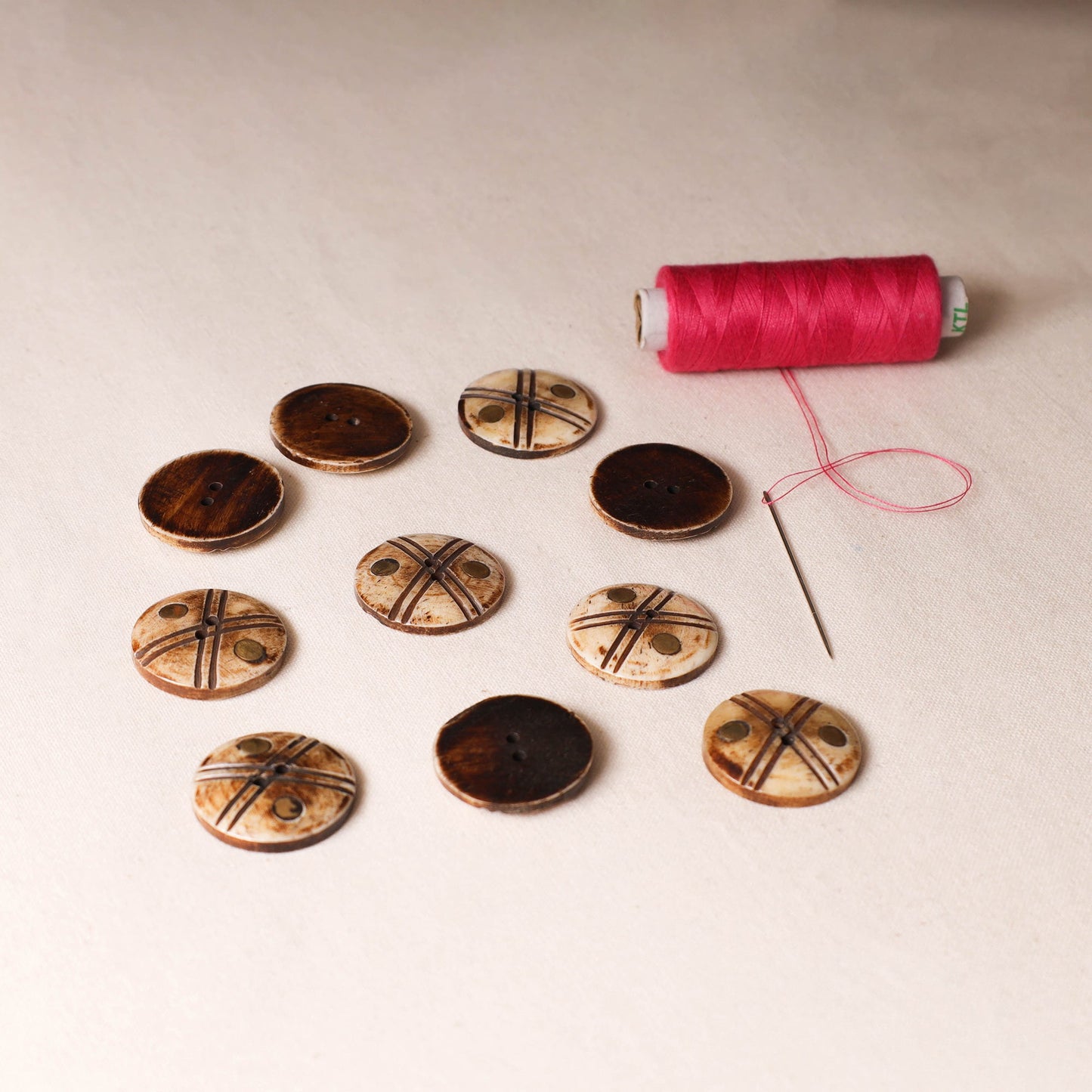2.5cm Handmade Sambhal Clothing Button (Set of 10)