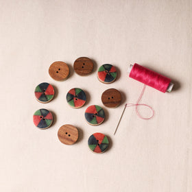 2.5cm Handmade Sambhal Clothing Button (Set of 10) 