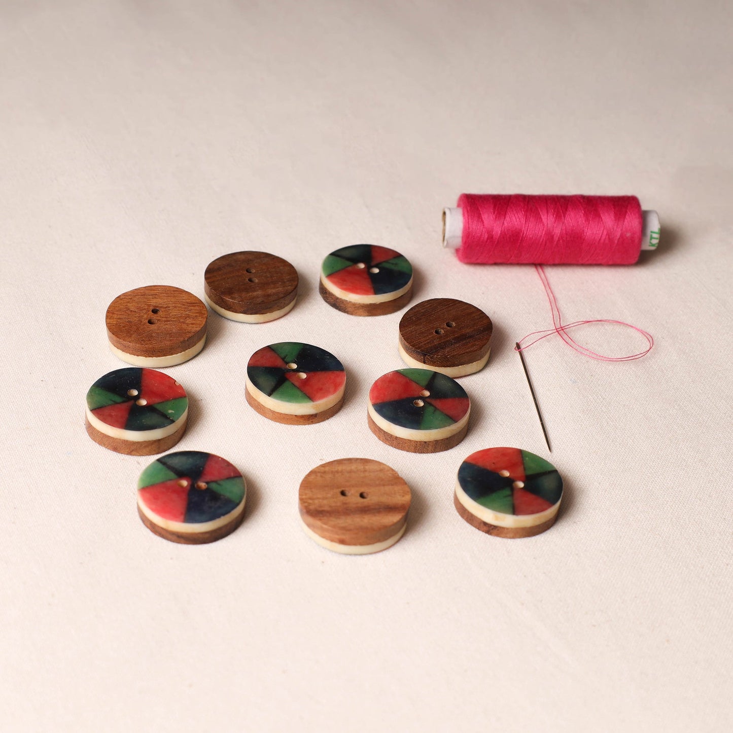 2.5cm Handmade Sambhal Clothing Button (Set of 10) 
