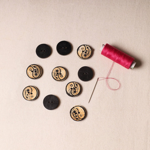 2.5cm Handmade Sambhal Clothing Button (Set of 10)