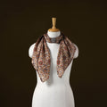 Kalamkari chanderi silk pendant necklace scarf 17