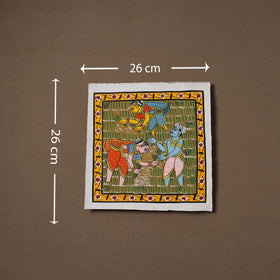 Handpainted Cheriyal Scroll Painting by Dhanalakota Sai Kiran (10 x 10 in) 18