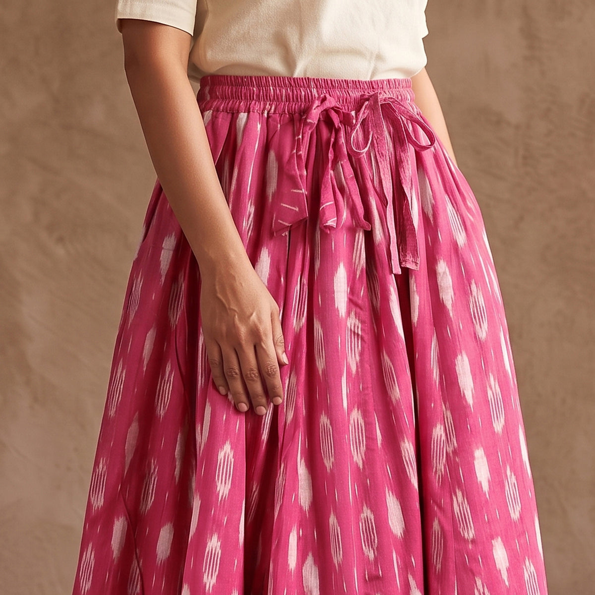 Pochampally Ikat 24 Kali Cotton Long Skirt 11