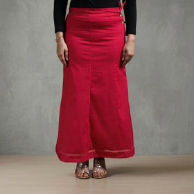 Pink - Plain Woven Cotton Lycra Inskirt 04