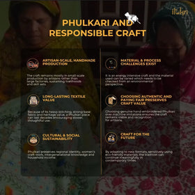 Phulkari Hand Embroidered Chanderi Silk Dupatta 10