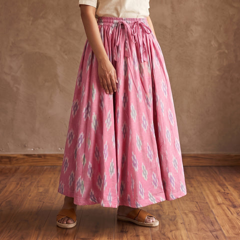 Pochampally Ikat 24 Kali Cotton Long Skirt 10
