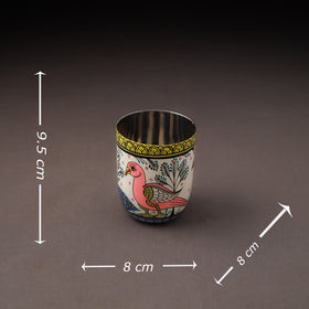 Odisha Pattachitra Handpainted Stainless Steel Glass 22