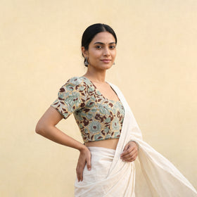 Sanganeri Hand Block Print Cotton Readymade Blouse 10