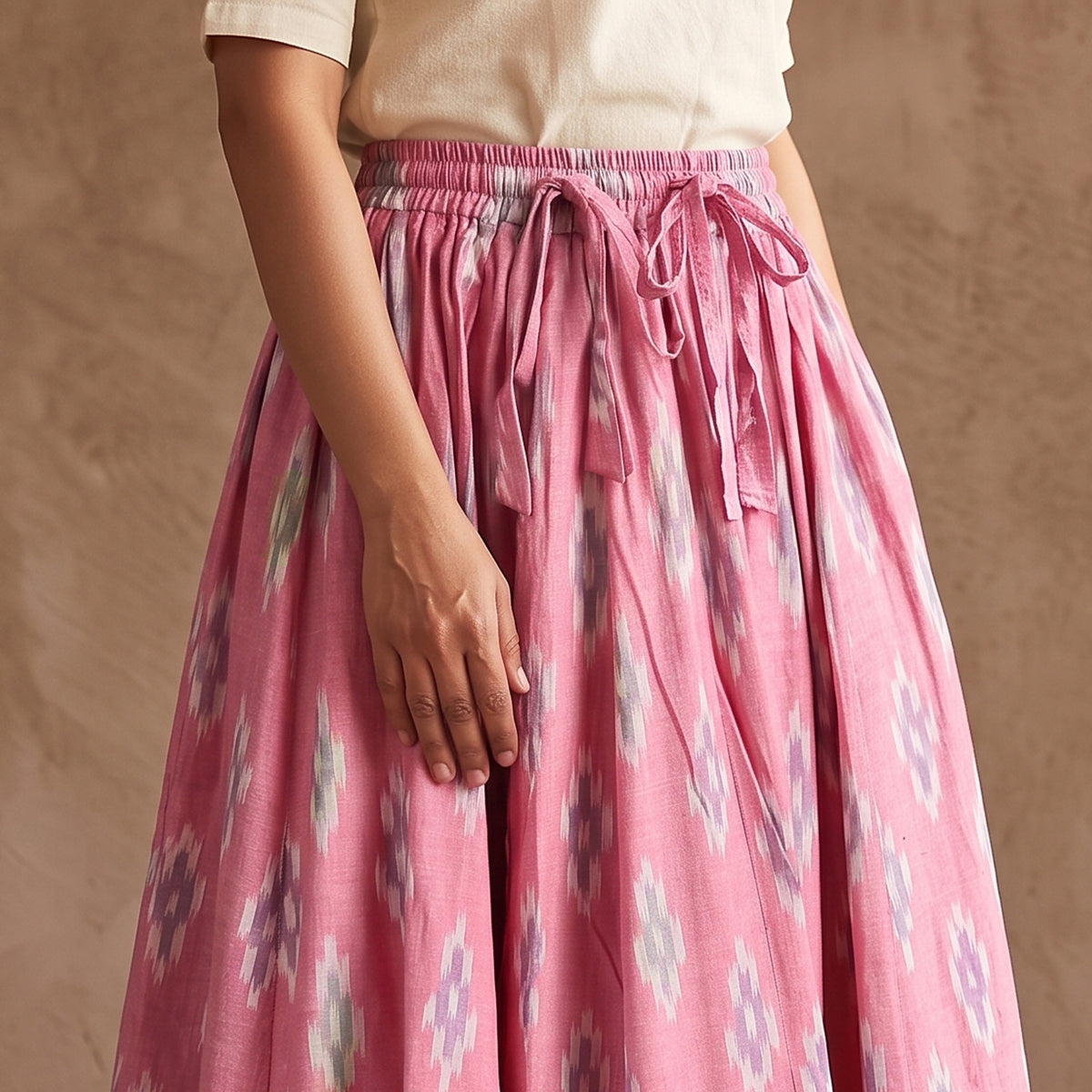 Pochampally Ikat 24 Kali Cotton Long Skirt 10