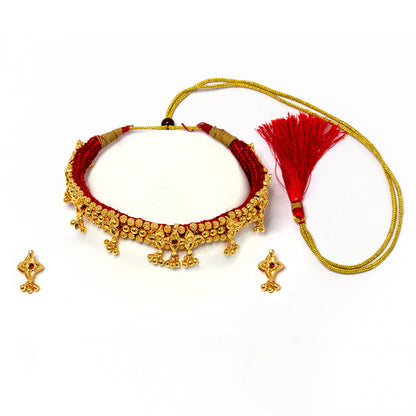 Traditional Belpan Choker Necklace Set