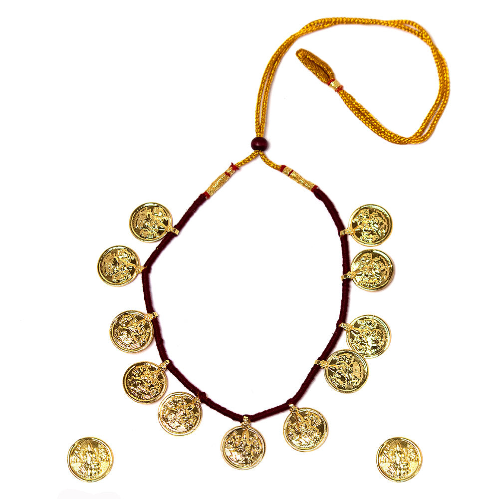 Traditional Kolhapuri Necklace Set with Mahalaxmi Coins
