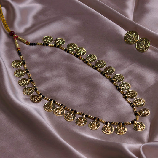 Long Mani Mahalaxmi Necklace Set