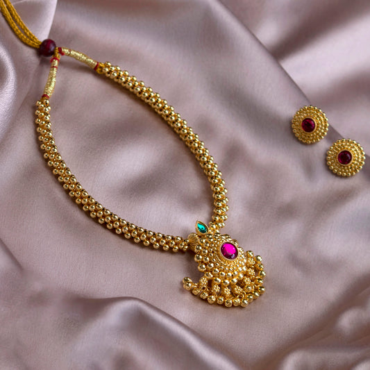 Kolhapuri Bridal Bliss Thushi Necklace