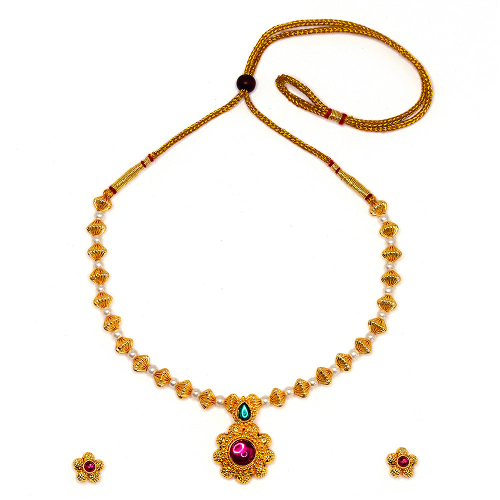 Royal Maharashtrian Mala Necklace Set