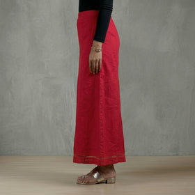 Pink - Plain Woven Cotton Lycra Inskirt 04