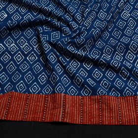 Blue - cotton pipad blouse piece 158 - handcrafted