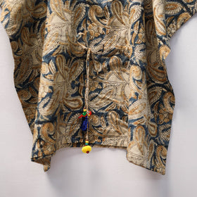 Beige - kalamkari cotton kids kaftan (3-4 years) 73